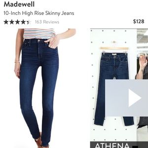 NWOT madewell jeans